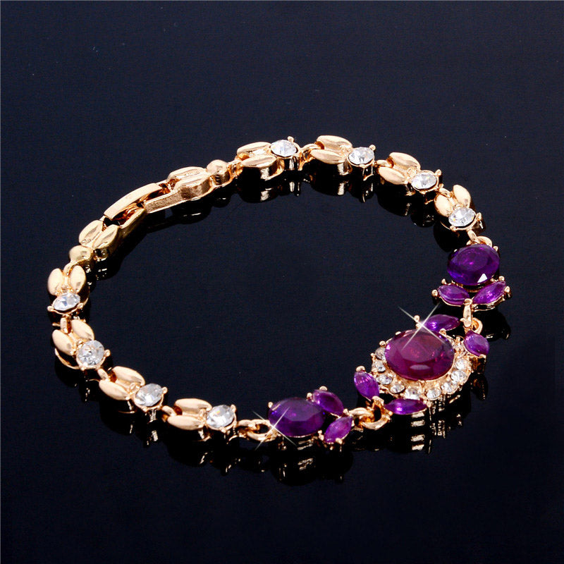 Rhinestone Cuff Infinity Bracelet