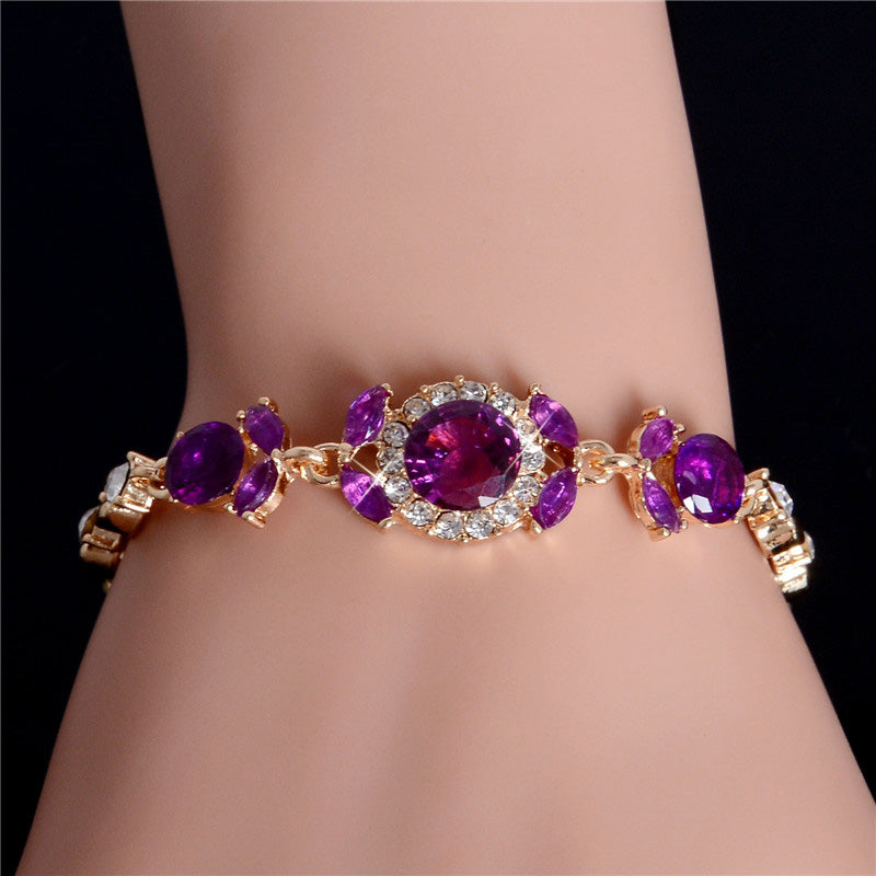 Rhinestone Cuff Infinity Bracelet