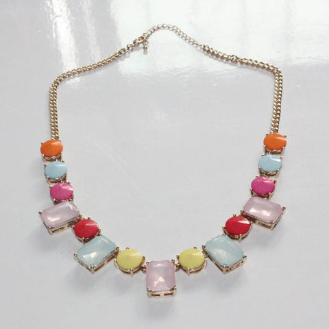 Candy Crystal Stone Necklace