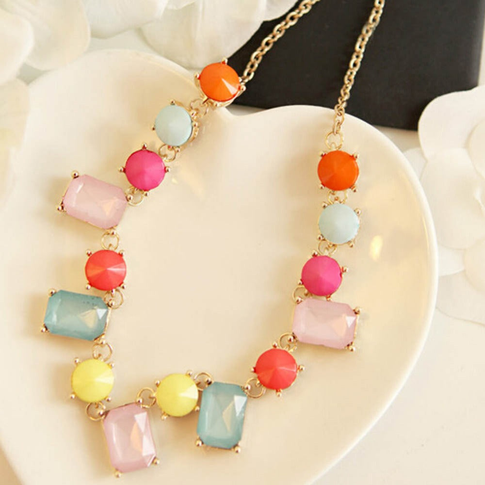 Candy Crystal Stone Necklace