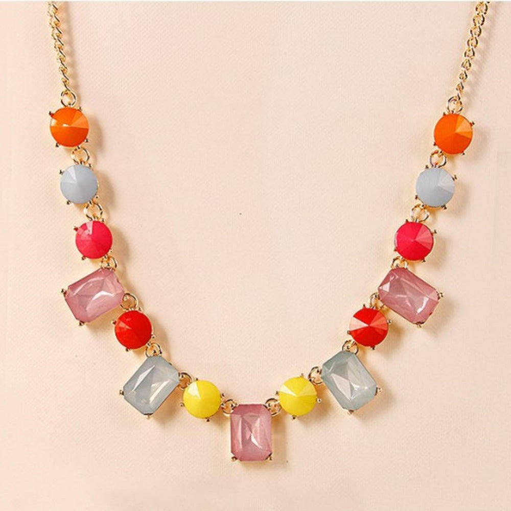 Candy Crystal Stone Necklace