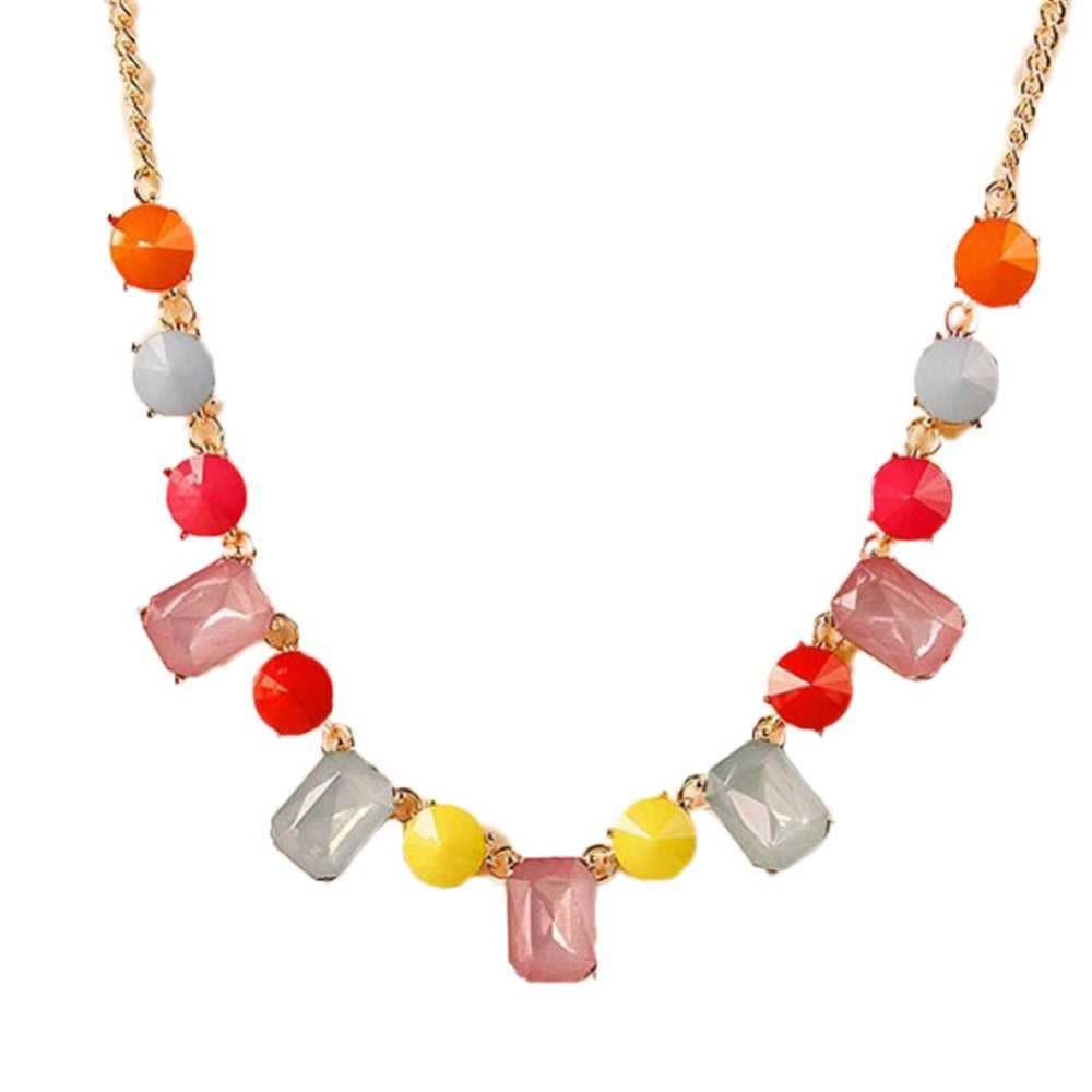 Candy Crystal Stone Necklace