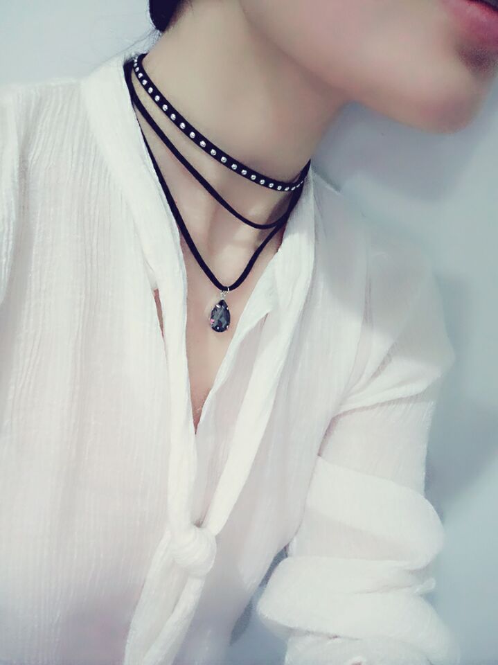 Black Velvet Gothic Collar Necklace