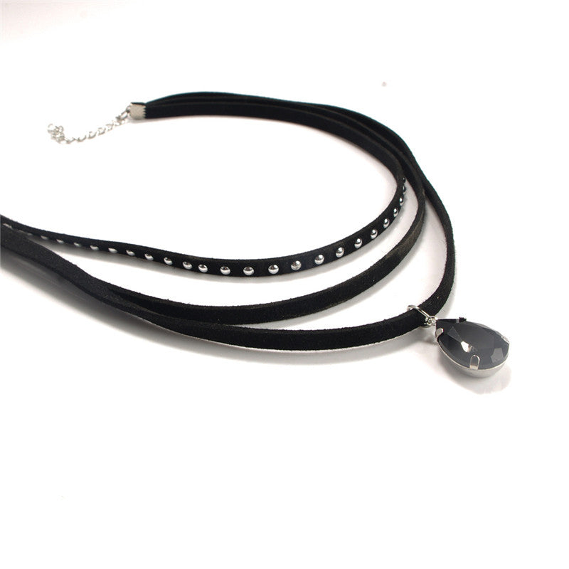 Black Velvet Gothic Collar Necklace