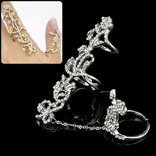 Flowing White Flower Ring