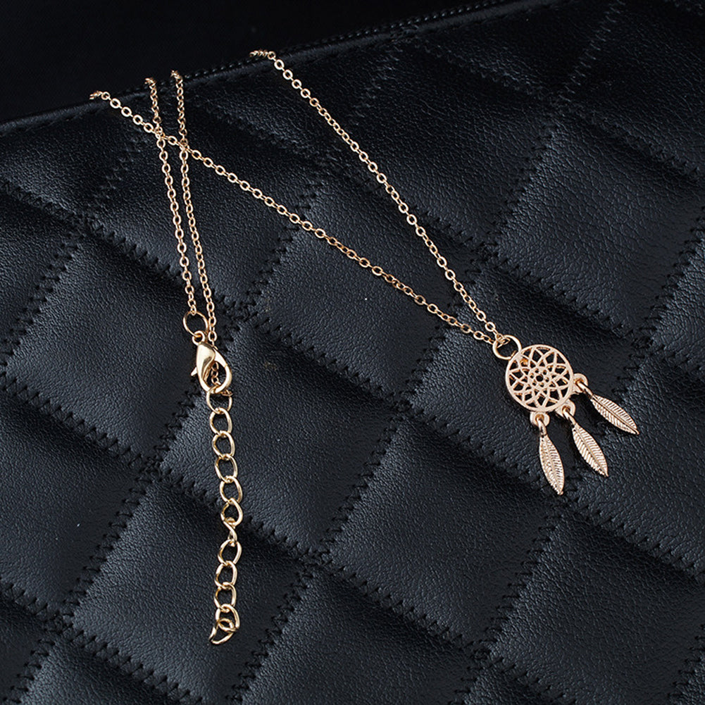Summer Style Bohemian Feather Necklace
