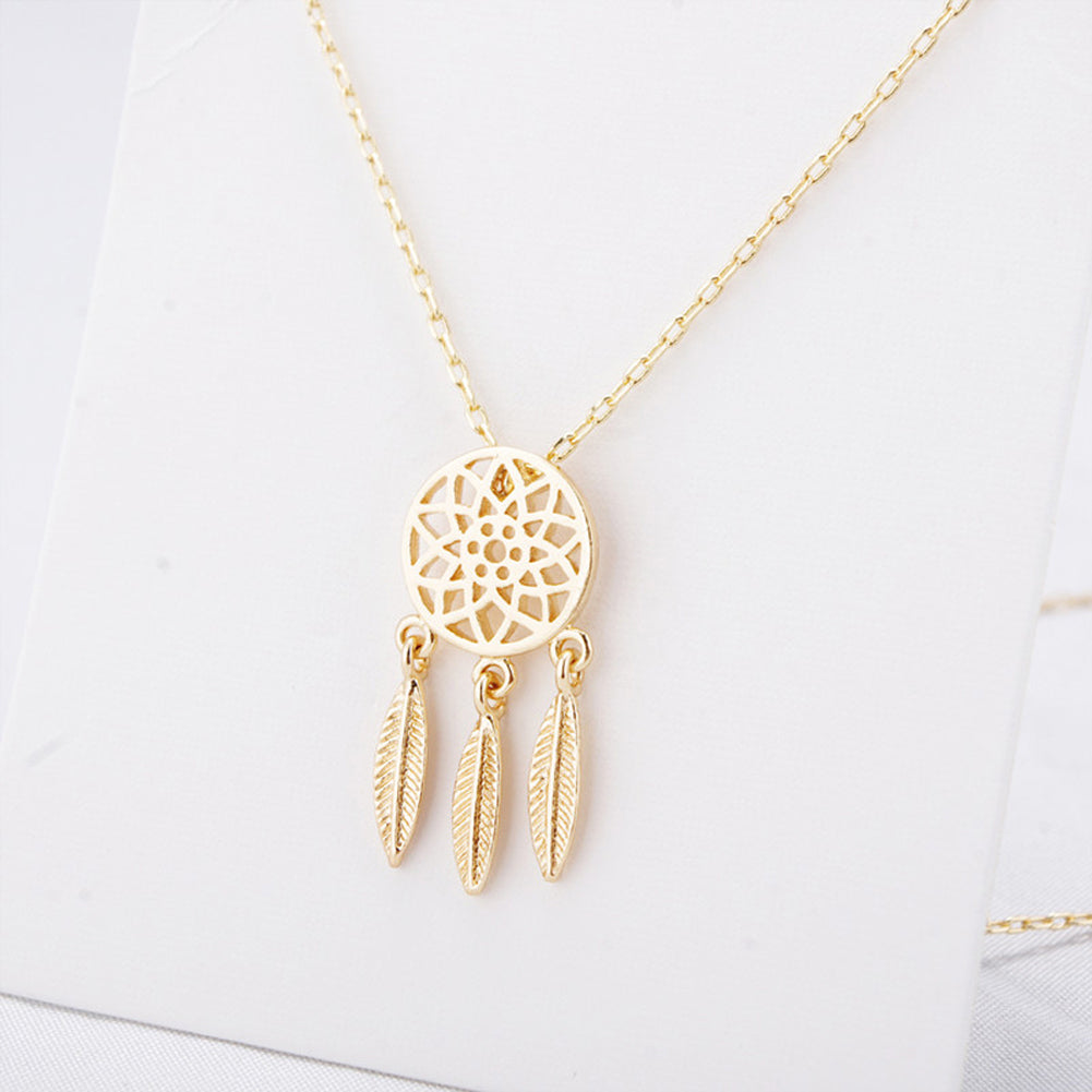 Summer Style Bohemian Feather Necklace
