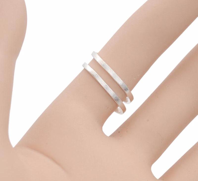 Matte Kitten Cat Wrap Ring